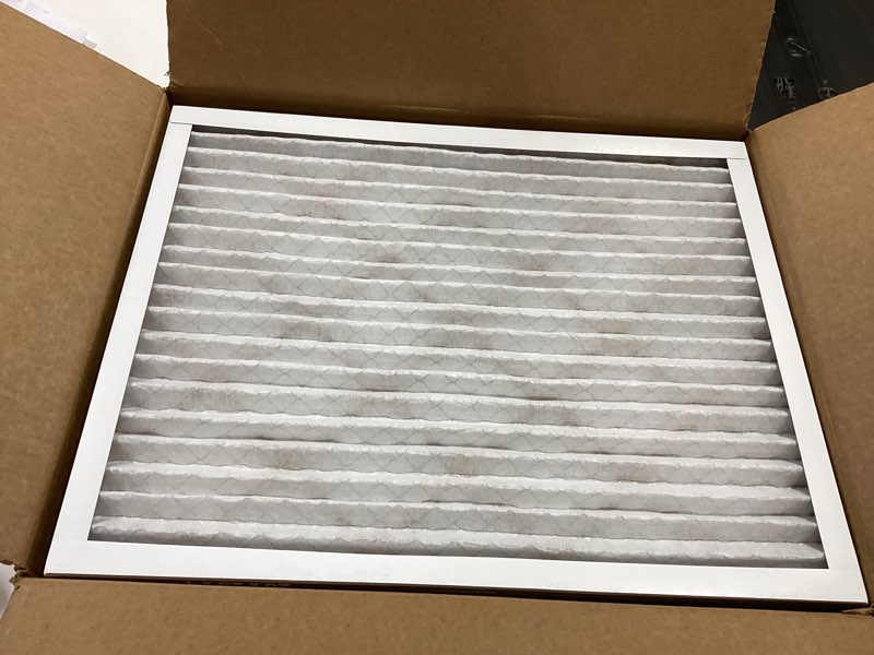 Condition photo showing Good Condition for amazon basics 20x25x1 air filter 6-pack, merv 8 ac furnace filters, removes dust, electrostatic, allergy control (actual size: 19.75" x 24.75" x 0.75") 20x25x1 merv 8
