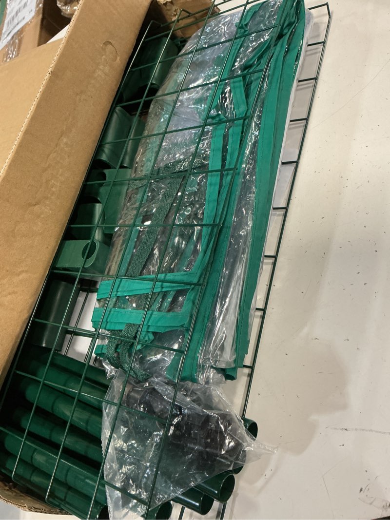 Condition photo showing Good Condition for mini greenhouse for indoor outdoor, small plants green house with 3 tier shelves, portable plastic greenhouses with transparent pvc cover for garden backyard patio balcony porch clear pvc 3 tier