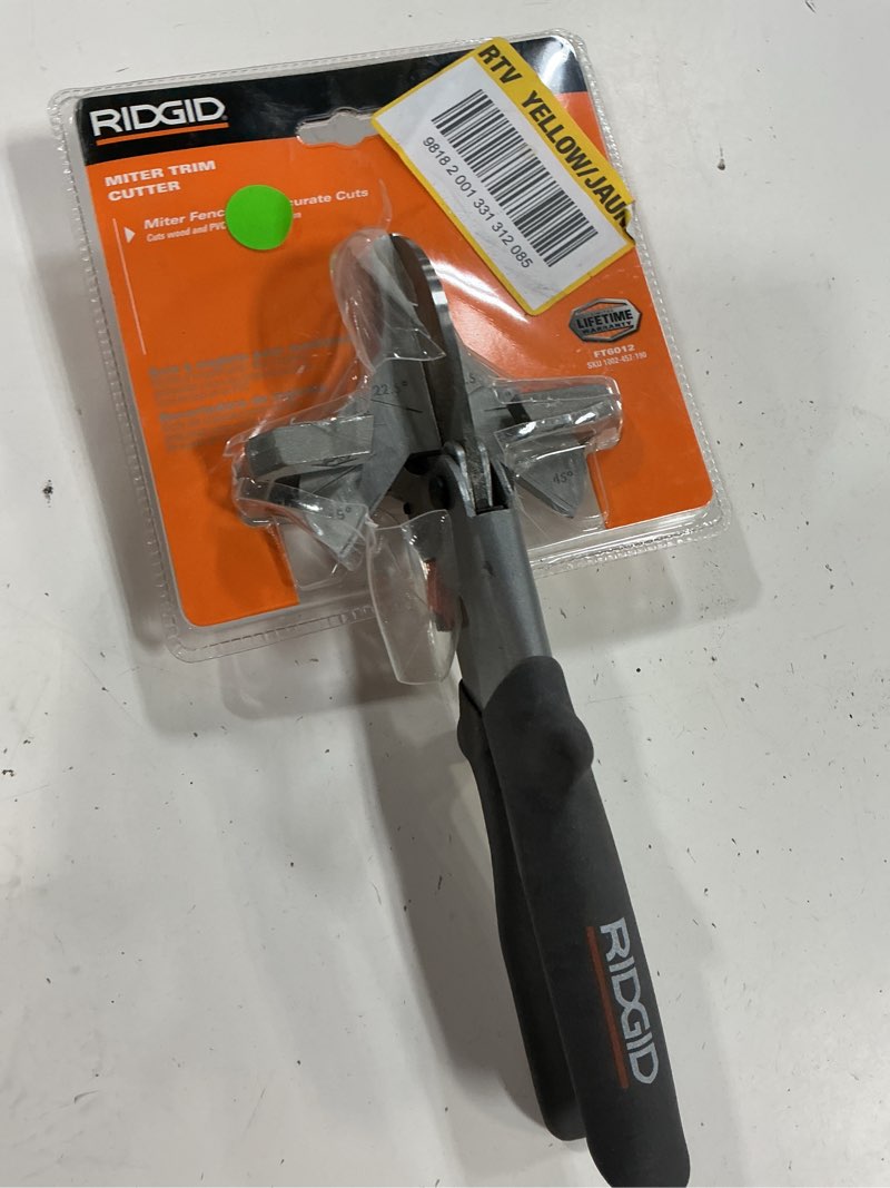 Condition photo showing Good Condition for ridgid 4 in. steel xlt miter trim cutter