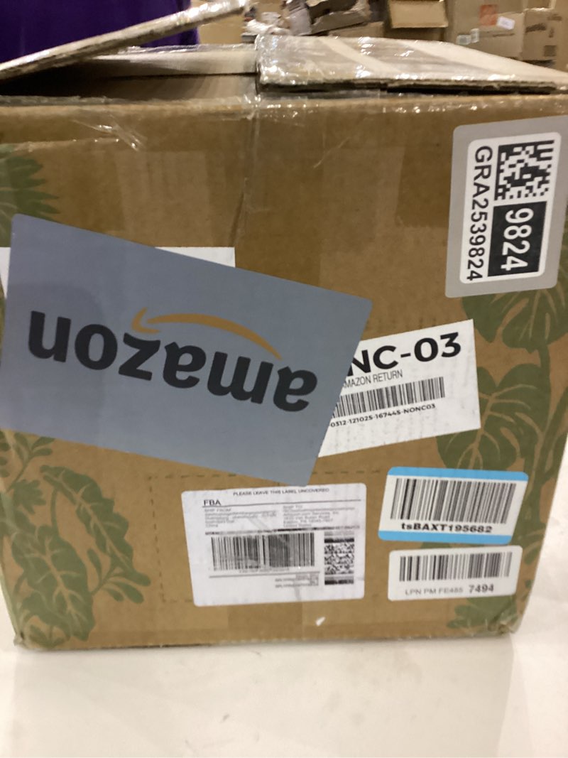 Condition photo showing New/Like New for LE TAUCI Ceramic Pots for Plants, 10+8+6 Inch Indoor Plant Pots, Modern Planters for Indoor Plants Home Office, Cylinder Round Planters with Drainage Hole and Plug, Set of 3, White White Mid-Century Modern