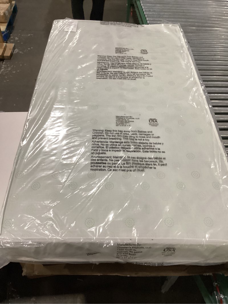 delta children twinkle galaxy dual sided crib and toddler mattress - premium sustainably sourced fib