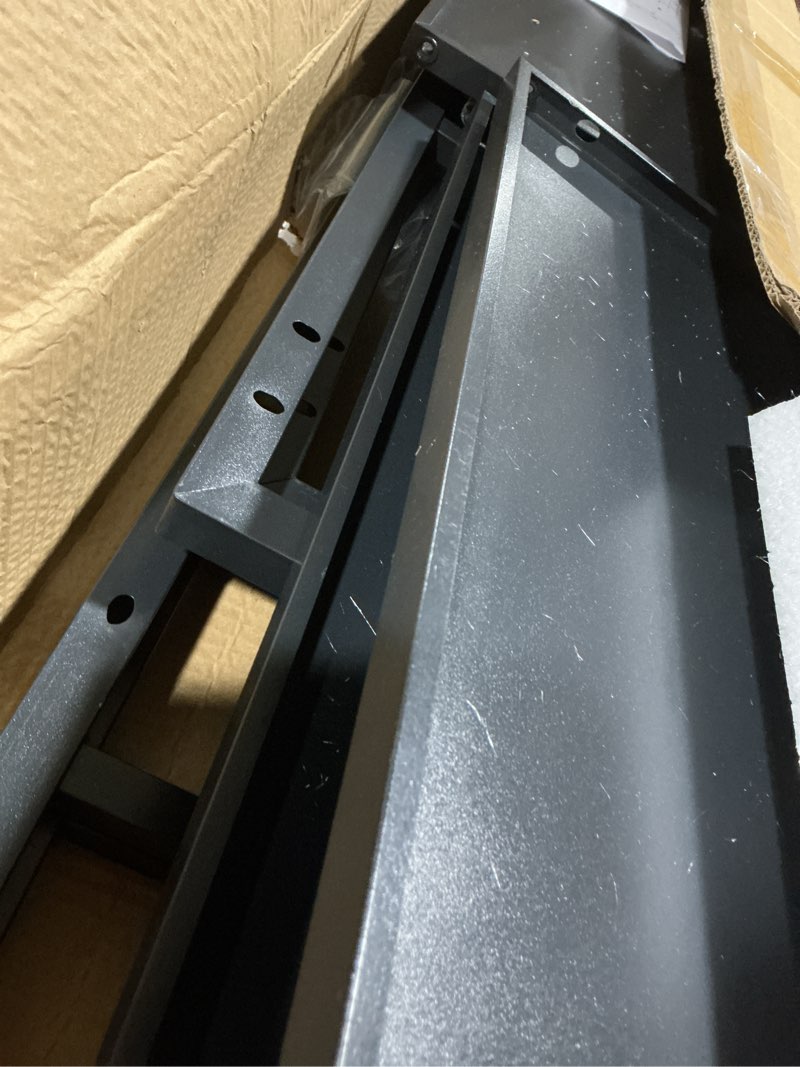 Condition photo showing As Is for Over The Toilet Storage Cabinet, Metal 3 Tier Bathroom Organizer Shelf, Stable Freestanding Above Toilet Stand, Black Black Upgraded Version