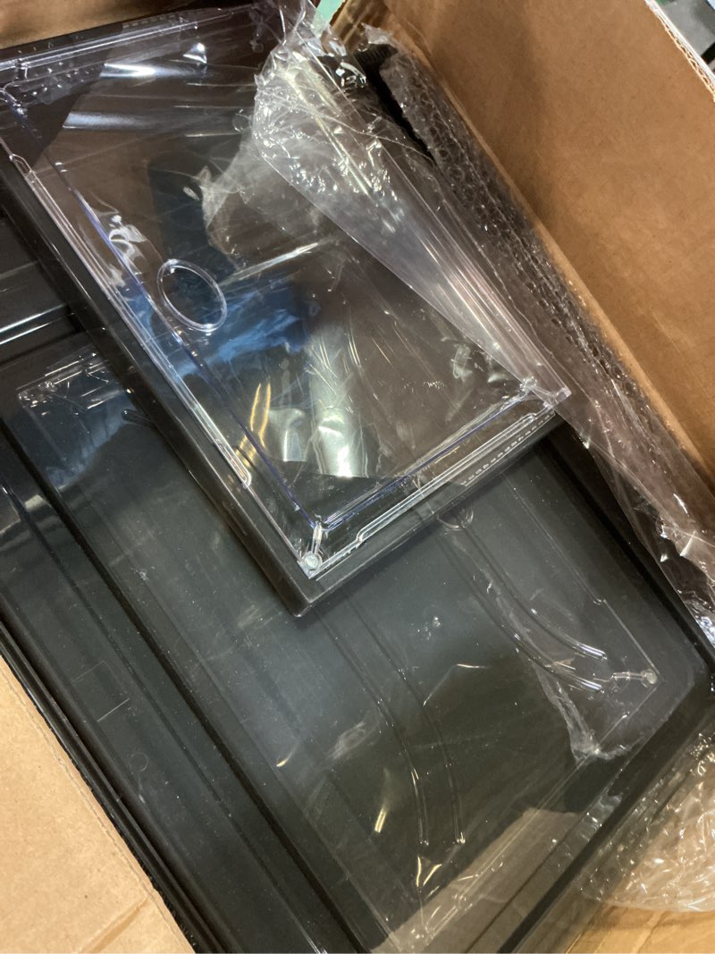 Condition photo showing As Is for 7 code Large Clear Shoe Boxes Organizer?Thicker Material? Stronger Shoe Box with Magnetic Door, Stackable Shoe Storage Box for Closet, Foldable Space-Saving Storage Bins Shoe Cabinet, Black 9-Pack Black 9 pcs