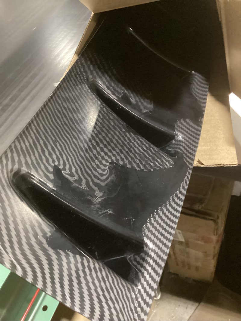 SCITOO Rear Bumper Lip 34" x 6" Universal Glossy Carbon Look Rear Lower Bumper Lip Diffuser Spoiler 