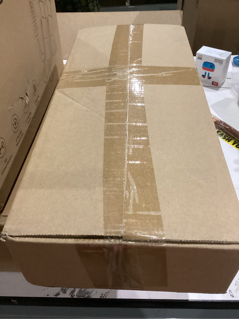 Condition photo showing New/Like New for Small Christmas Tree with Lights - 23 Inch Mini Tabletop Christmas Tree with Warm-White LED Lights, Hanging Ornaments, Decorative Bow and Gift Boxes - Prelit Table Tree for DIY Christmas Decoration Green - White Lights