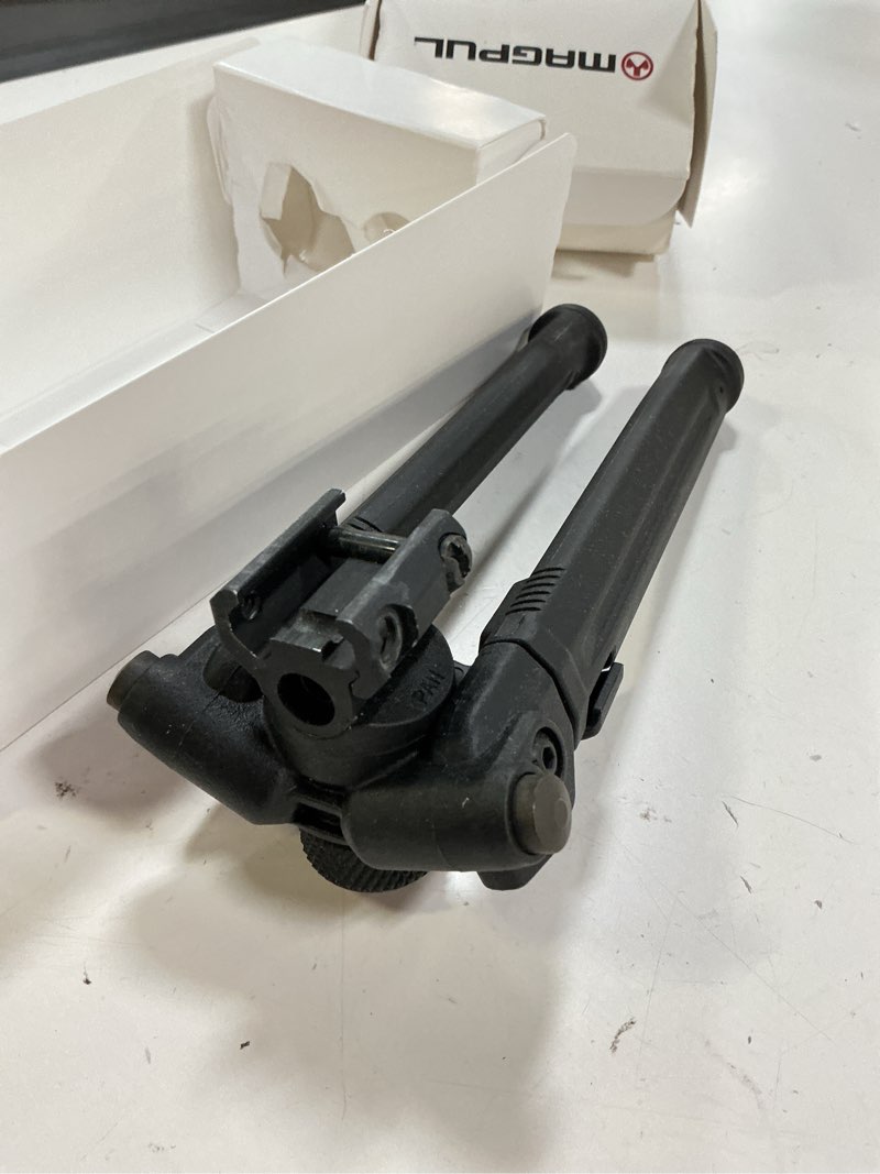 Condition photo showing As Is for magpul rifle bipod gun rest for hunting and shooting black a.r.m.s. 17s style gun rest