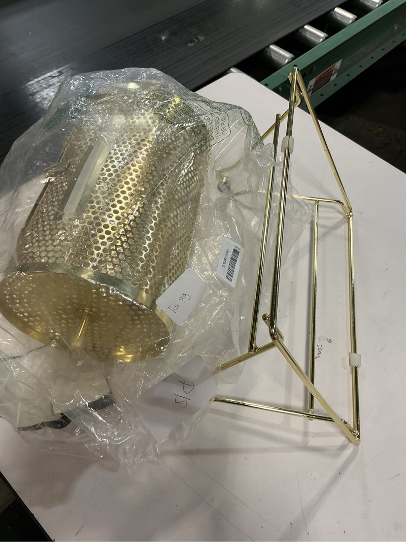 Condition photo showing As Is for GSE Raffle Drum, Professional Brass Raffle Ticket Spinning Cage, Holds 2,500 Tickets or 100 Ping Pong Raffle Balls (Available in Small, Medium, Large & X-Large)