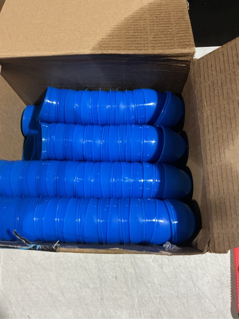Condition photo showing As Is for 180 pcs easter eggs blue plastic 2.25 inches empty fillable easter eggs bulk for hunt filling treats party favor basket stuffers prize supplies