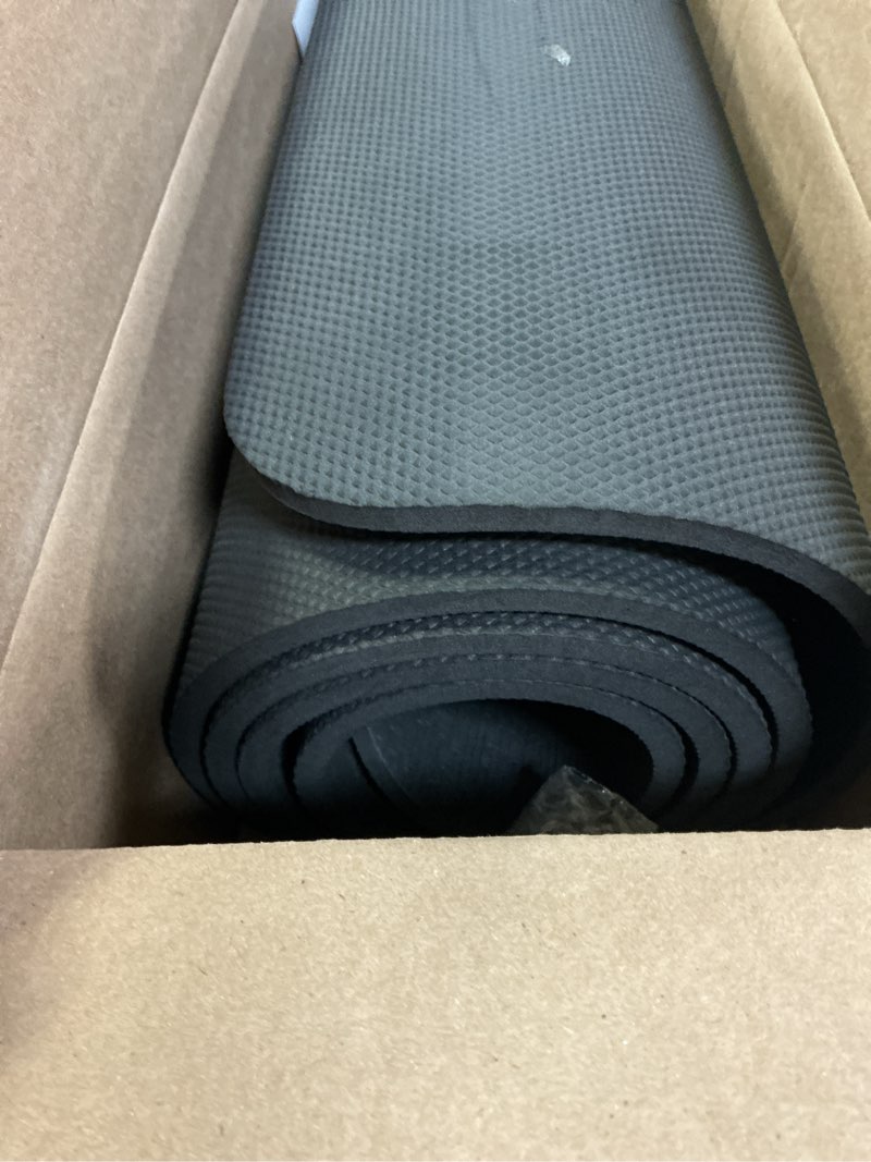 Condition photo showing Good Condition for hatha yoga thick tpe yoga mat 72"x 27"x1/3 inch non slip eco friendly exercise mat for yoga pilates & floor workouts black