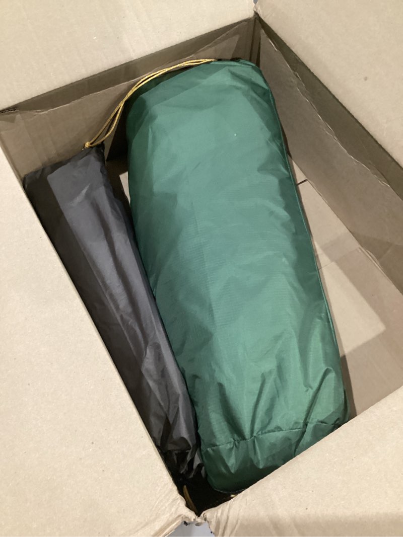 Condition photo showing As Is for naturehike mongar 2 person backpacking tent, 3 season ultralight lightweight 2 person tent, double layer free standing tents for camping hiking cycling forest green