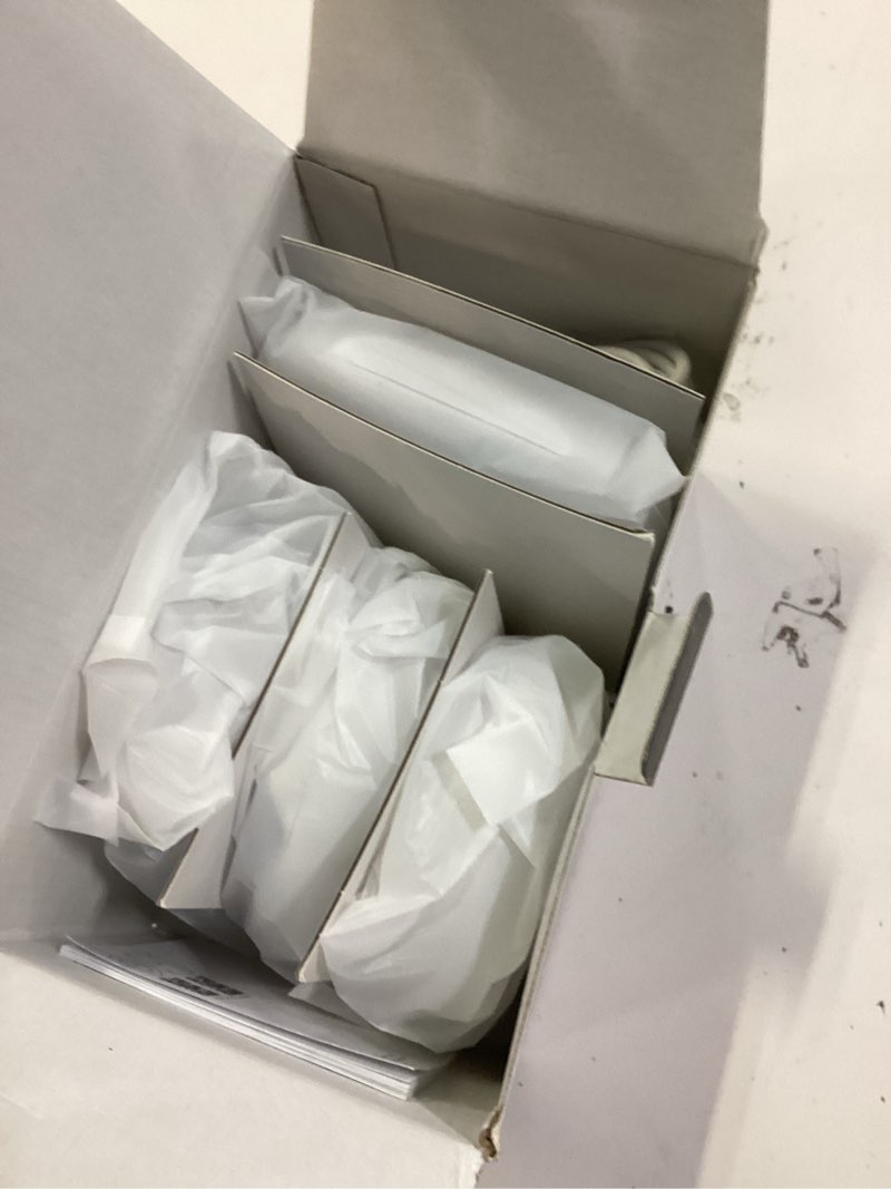 Condition photo showing New/Like New for x-sense wi-fi water leak detector, smart water sensor alarm, water detector alarm with 1700 ft transmission range for kitchens, basements, bathrooms, 3 water detectors & 1 base station, model sws54 3 sensors (110 db) + base station