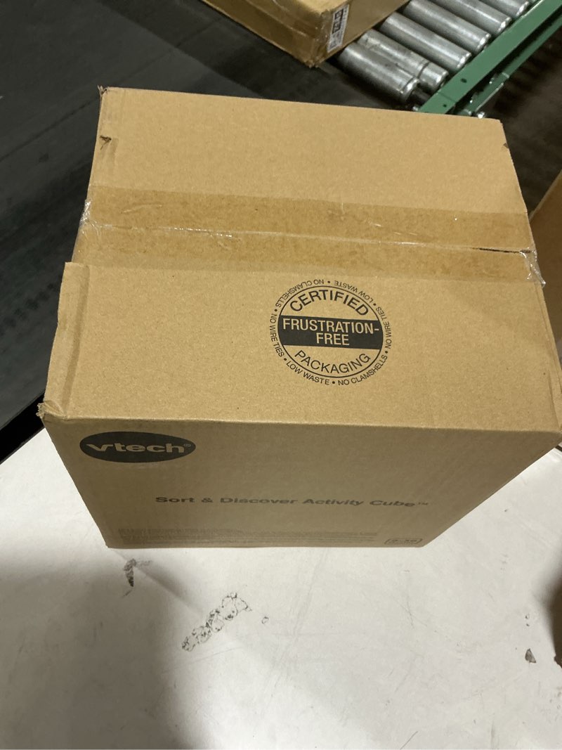 Condition photo showing Good Condition for VTech Sort and Discover Activity Cube (Frustration Free Packaging), Red Red Frustration Free Packaging