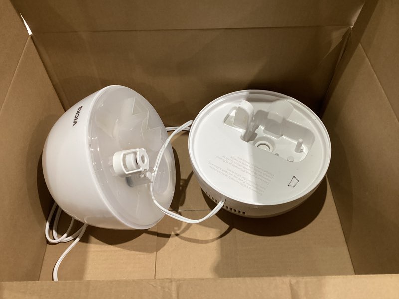 Condition photo showing As Is for Vicks Cool Mist 3-in-1 SleepyTime Humidifier for Baby & Kids with Color Changing Night Light and Essential Oil Diffuser