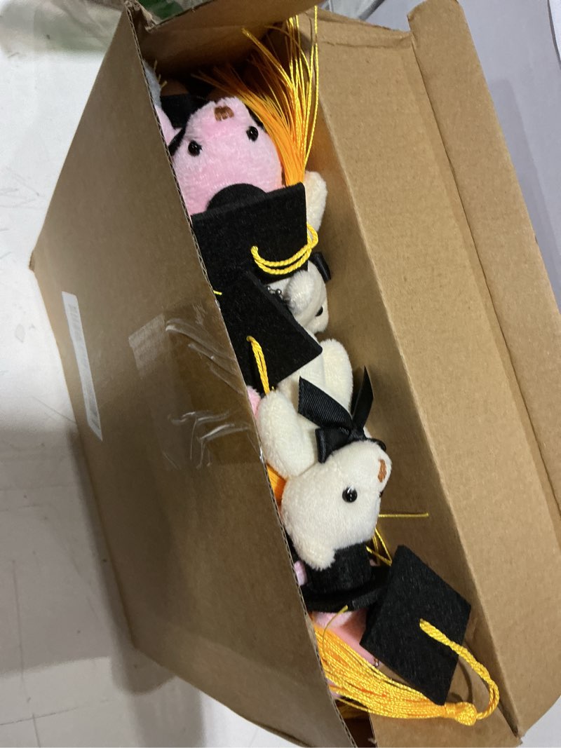 Condition photo showing New/Like New for hanaive 30 sets graduation bear bulk bear with grad cap card and organza bag small plush for kindergartner college gifts