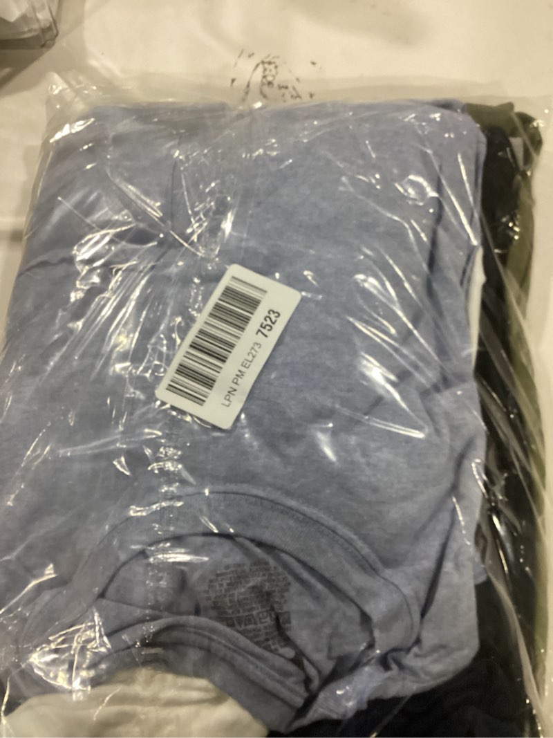 Hanes Men's T-Shirt, Moisture-Wicking Cotton Crewneck Pocket Tees, 6-Pack, Grey Heather, Black, Whit