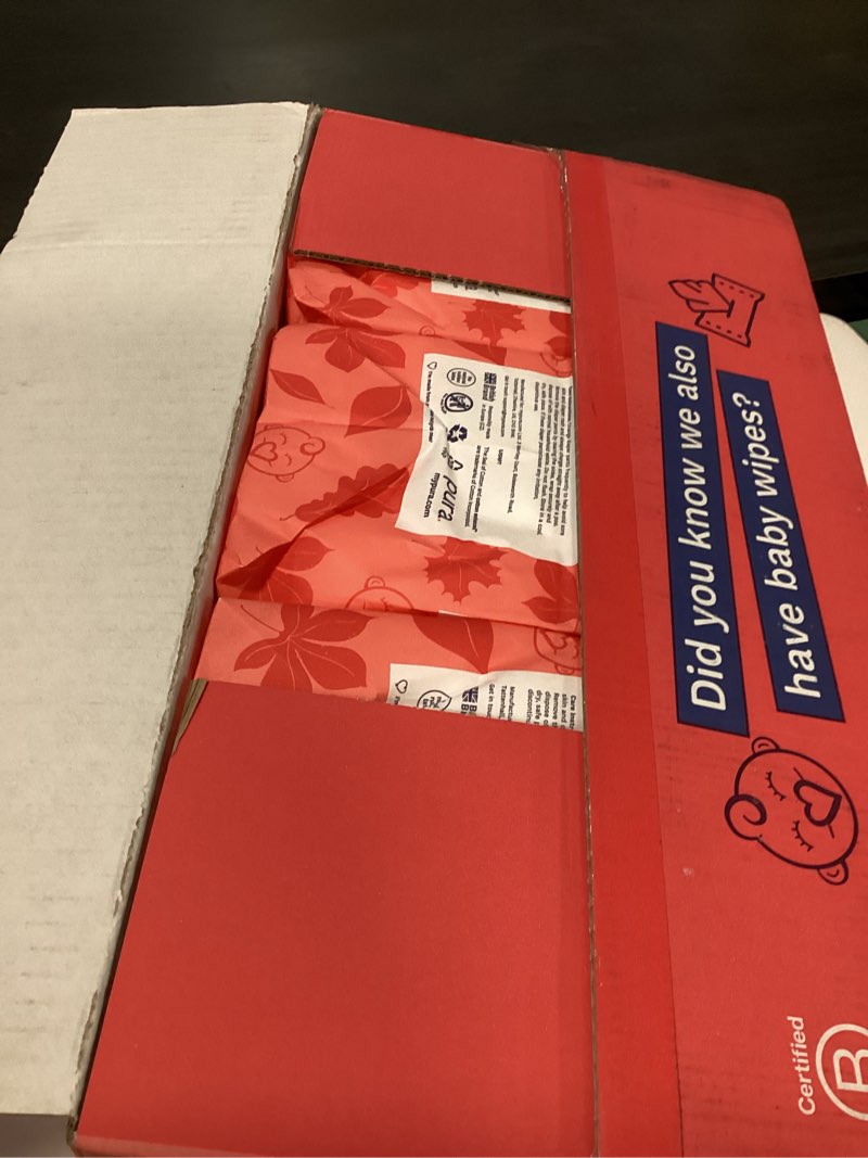 Condition photo showing New/Like New for Pura Hypoallergenic Diaper Pants Size 7 (37+ lbs) Overnight, up to 12 Hours Leak Protection, Suitable for Sensitive Skin, Totally Chlorine Free, Soft Organic Cotton, 3 Packs of 17 (51 Pull Up Pants) Size 7 51