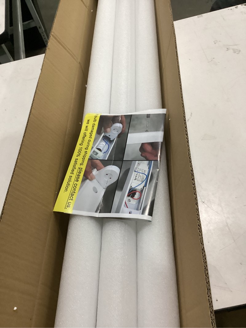 Condition photo showing New/Like New for (not tested)(6 pack) f40t12 48 inch luorescent bulbs,t12 4 foot linear fluorescent tube,40 watts,2600 lumens,4100k cool white,replacement tubes for sylvania 21371 f40cwx,philips 423129 f40t12/cw 48 inch f40t12