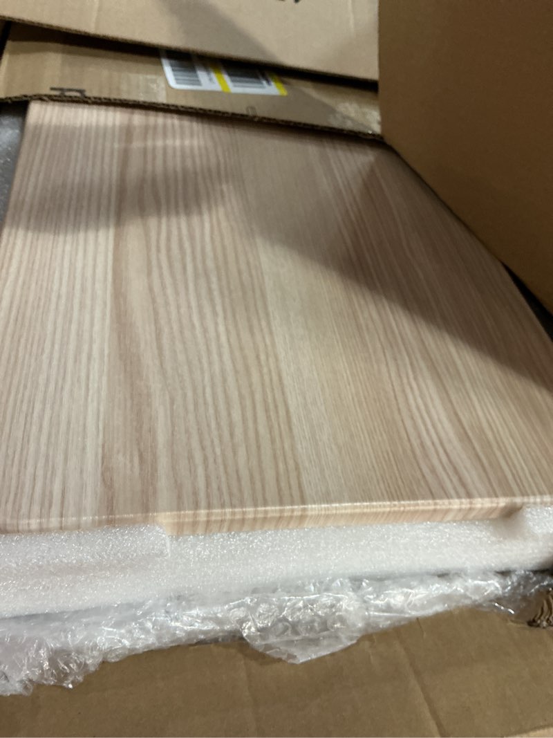 Condition photo showing Good Condition for Portable Laptop Floor Stand, Bedside/Sofa Table with Height Adjustable 18''~47'', Stylish Movable Workstation Floor Standing Desk for Office, Meeting Room, Living Room Easy Assembly, White