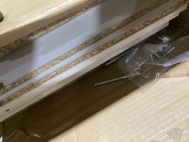 Condition photo showing Good Condition for furinno cubicle book shelf, 6-cube bookshelf, extra thick frame horizontally & vertically reversible bookcase with open back, 14.6" x 44" x 30", for living room, bedroom, home office, white white 6-cube