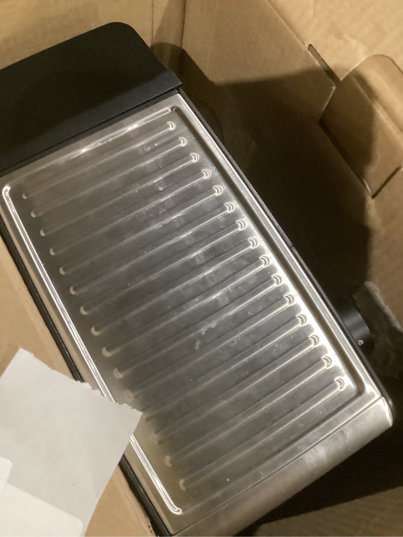 Condition photo showing As Is for cuisinart espresso bar slim coffee espresso machine, makes hot or cold cafe-quality beverages including cappuccino, lattes, and cold extracted drinks, steam/frothing wand for milk-based drinks,em-160