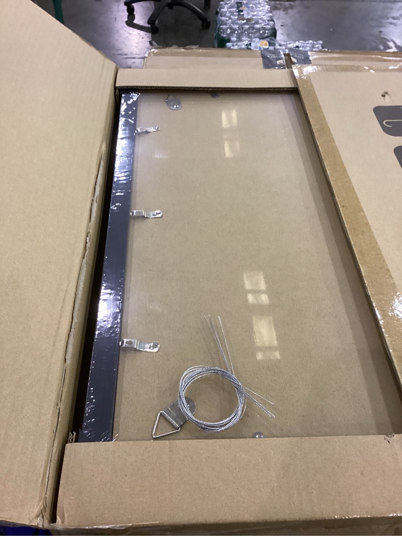 Condition photo showing New/Like New for 16x20 Poster Frame, Display Pictures 11X14 with Mat or 16x20 Without, Wall Hanging Frames, Black, 3 Pack Black 16X20