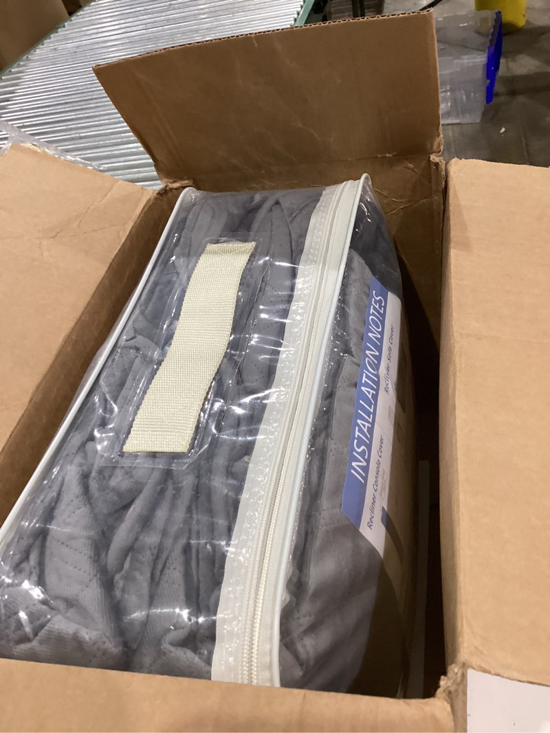 Condition photo showing New/Like New for Arfntevss Waterproof Recliner Sectional Couch Covers for Reclining L Shape Sofa Cover Non Slip Washable L Shaped Slipcover Sets for Dog Furniture Protector (5 Seat with 1 Console Cover, Dark Gray) 5 Seat with 1 Console Cover Dark Gray