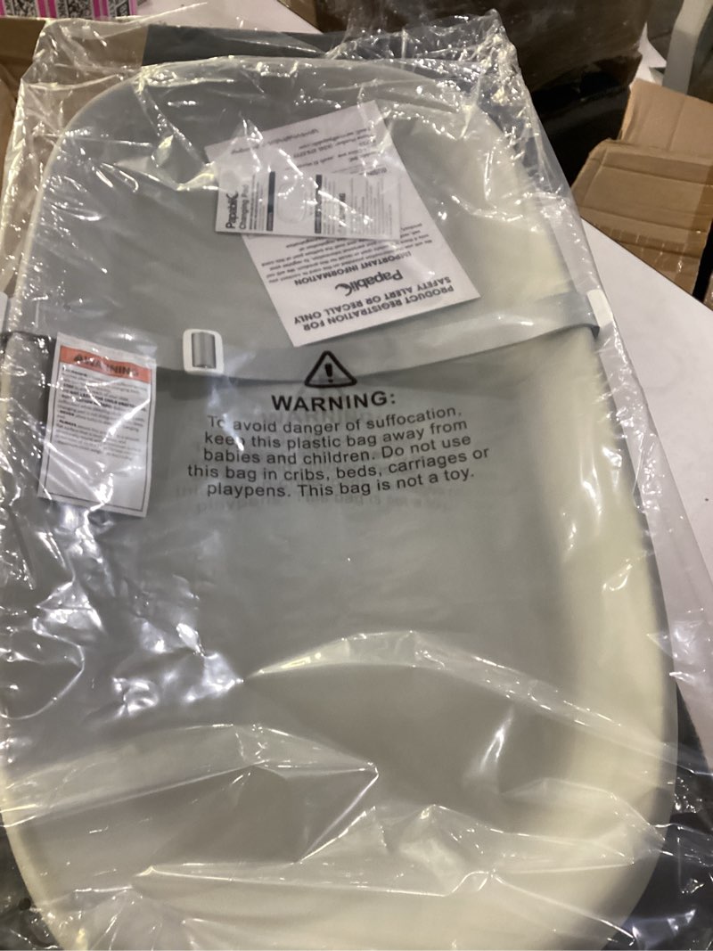 Condition photo showing New/Like New for Papablic Wipeable Baby Changing Pad with Removable Safety Strap, Easy to Clean & Non-Slip Waterproof, Changing Pad for Dresser,Bed Grey