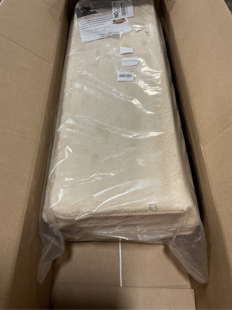 Condition photo showing Good Condition for PURE ERA Carpet Stair Treads Ultra Plush 9.5" X 30"Soft Bullnose Indoor Stair Protectors Pet-Friendly Non-Slip Skid Resistant Tape Free Washable Reusable(2 Pieces,Beige) Beige 2 Pieces with Bullnose