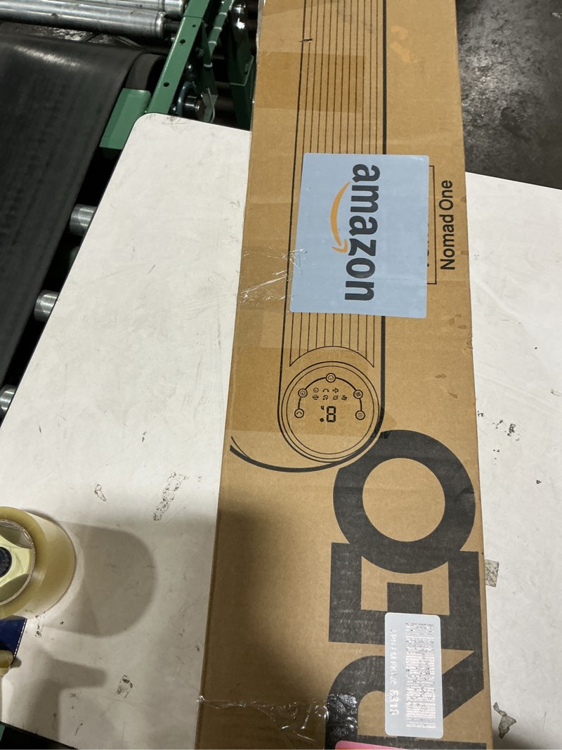 Condition photo showing As Is for Dreo Tower Fan for Bedroom, 2026 Upgraded DC Motor, 28ft/s High Velocity, 20dB Ultra Quiet Standing Fan, 8 Speeds 4 Modes, 90° Oscillating Bladeless Fan for Indoors, Floor Fans with Remote, Black