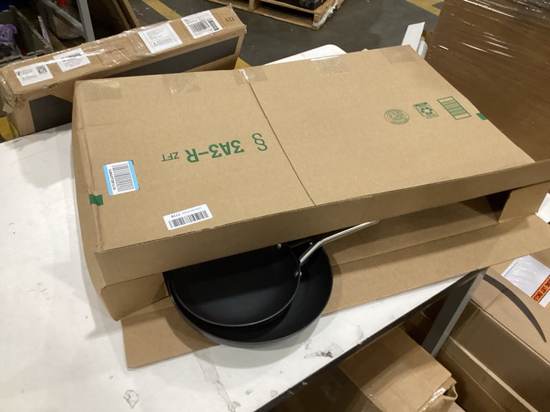 Condition photo showing As Is for Calphalon® Hard-Anodized Nonstick 8" and 10" Frying Pan Set 8" and 10" Fry Pan Combo