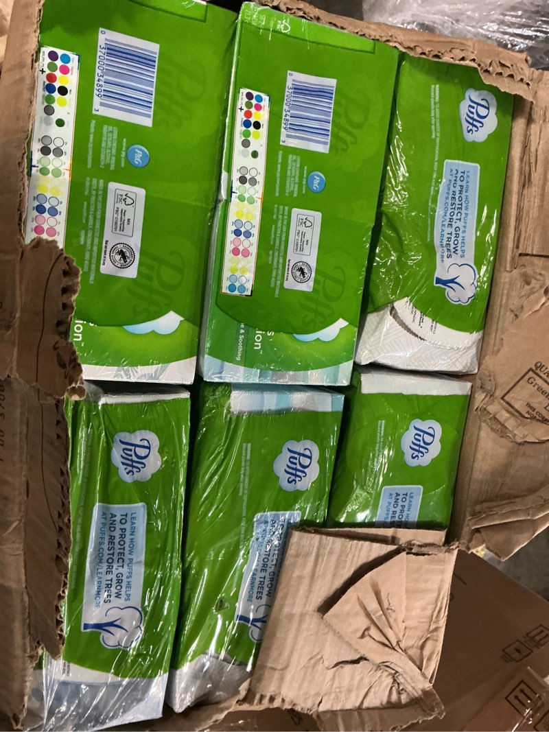 Condition photo showing New/Like New for puffs, pgc34899ct, plus lotion facial tissues, 24 / carton, white