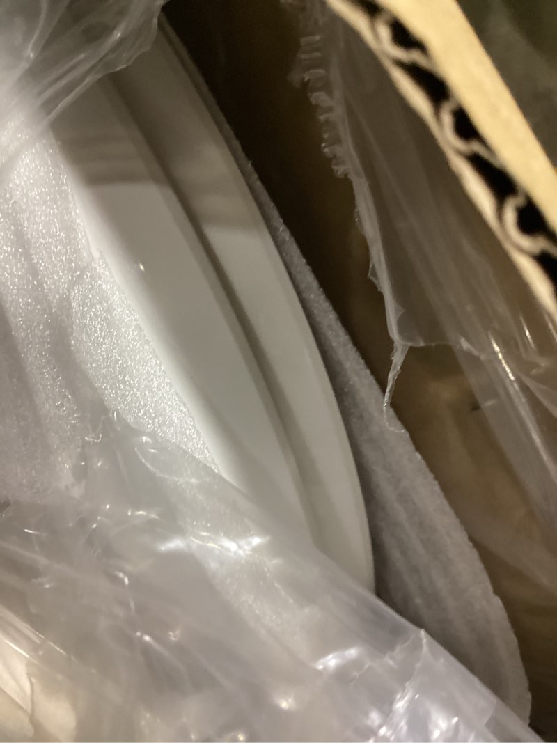 Condition photo showing Good Condition for Gerber Elongated Toilet Seat with Cover, Soft Close, No Slam, Quick & Easy Install, Heavy-Duty Plastic, Adjustable Fit for Standard Elongated Toilets, Durable & Fade-Resistant, White G0099213