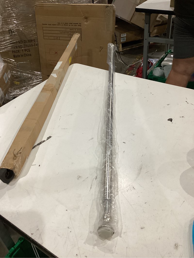 Condition photo showing Good Condition for amazer spring tension shower curtain rod, 42-72 inches rust-resistance bathroom rod, adjustable shower rod no drill, nickel