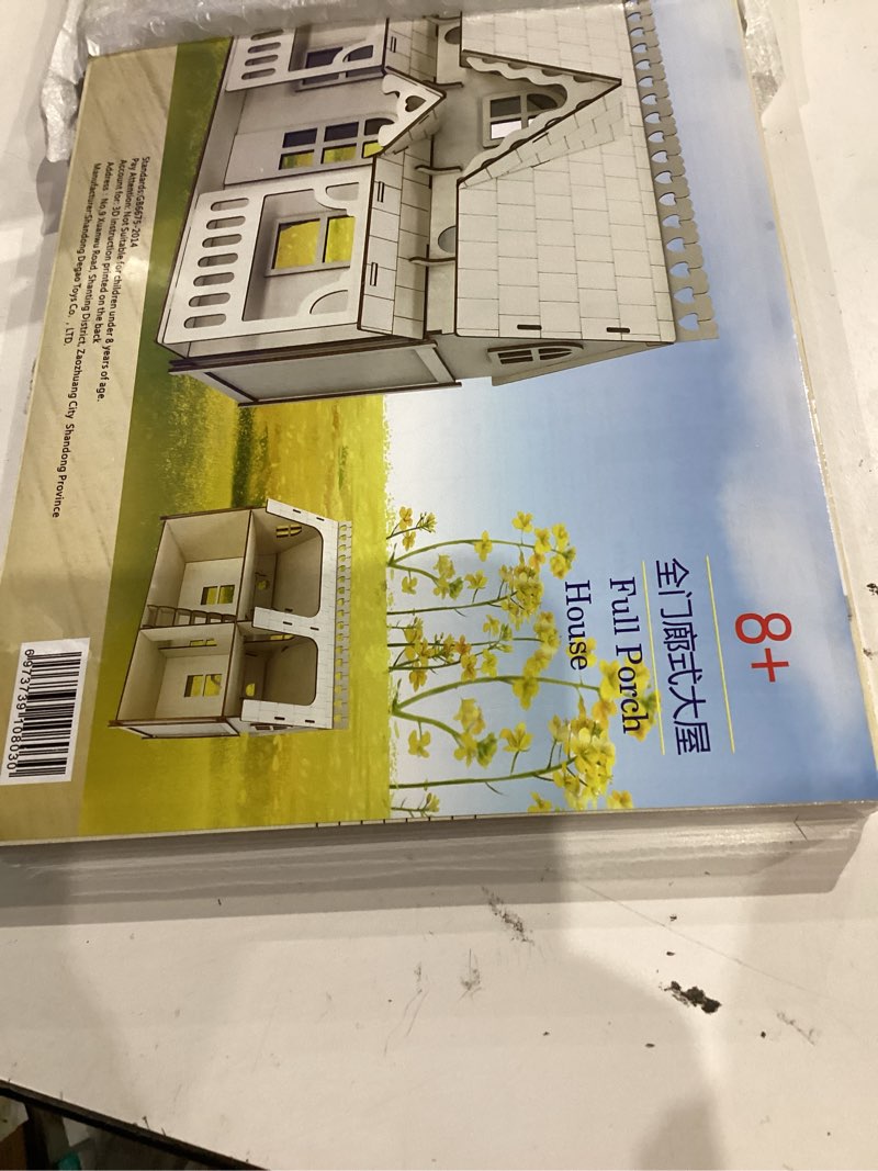 Condition photo showing New/Like New for 3d puzzle house, fantasy villa model kit diy miniature dolls house kits birthday gift for adults teens (duplex)