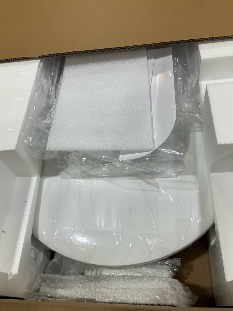 alpha bidet ix pure bidet toilet seat in round white | ultra low profile | endless warm water | arce