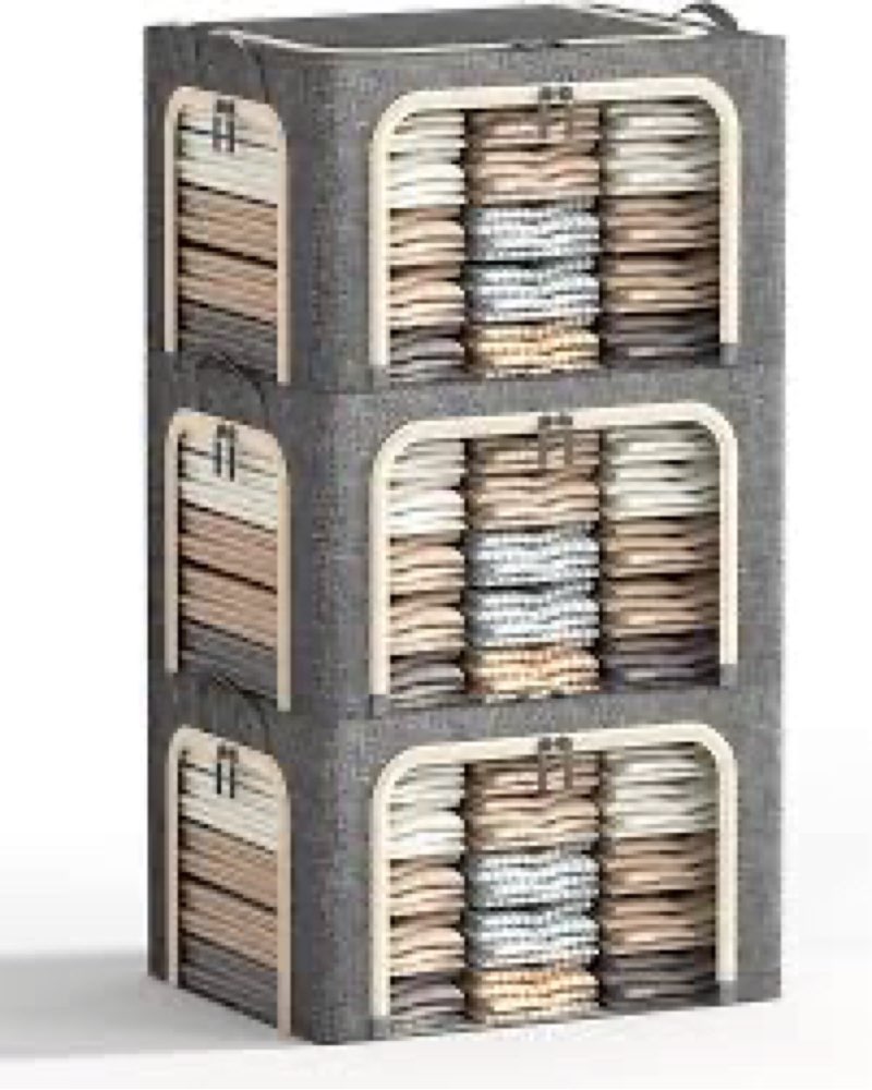 3 Openings Clothes Storage...ey, 100L -23.6x16.5x15.7in) ??