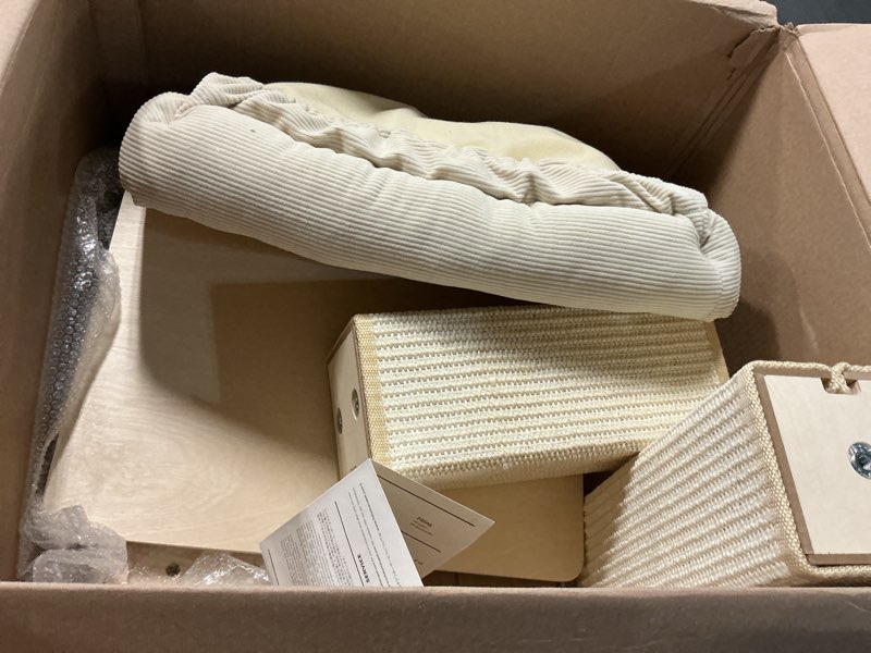 Condition photo showing As Is for 77cm pawz cat scratching post with padded perch