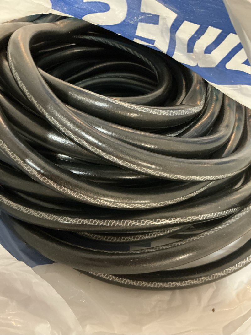 Condition photo showing As Is for neverkink teknor apex 5/8-in x 100-ft heavy -duty kink free vinyl gray coiled hose