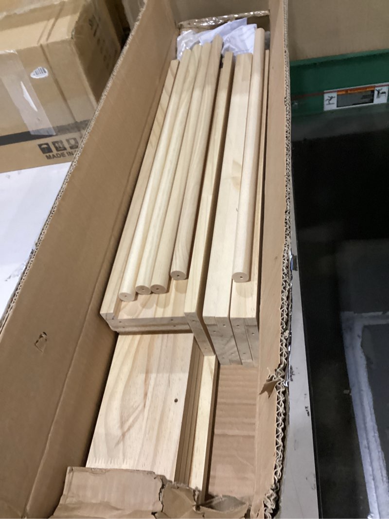 Condition photo showing As Is for Wooden Kids Bookshelf, Wall Mount Shelf with Hooks, Organizer for Toys and Books, Space-Saving | with Hooks, Space-Saving