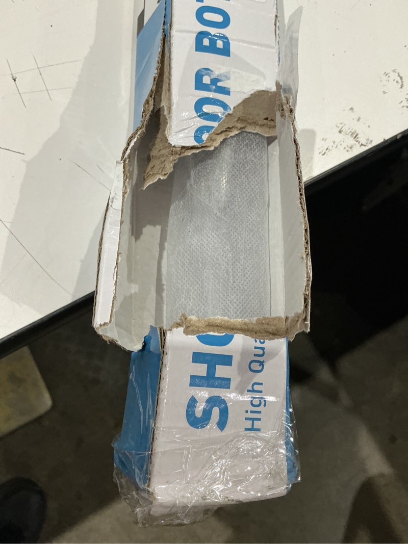 Condition photo showing As Is for sliding shower door bottom seal, 2 pcs 3/8" x 36" sliding shower door sweep for 3/8inch glass, frameless glass door seal strip stop shower leaks and create a water barrier for 3/8" glass