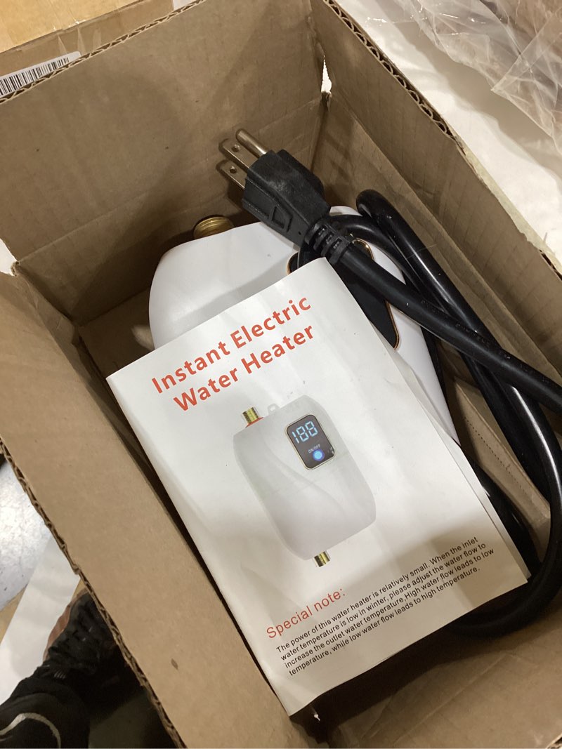 Condition photo showing As Is for Water heater