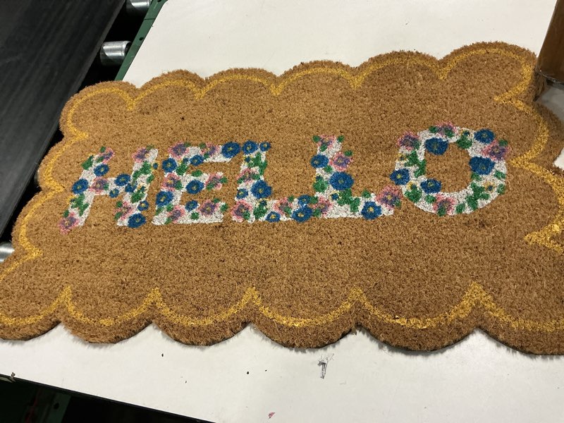 Condition photo showing Good Condition for 30”x18”celebrate together™ spring hello coir doormat