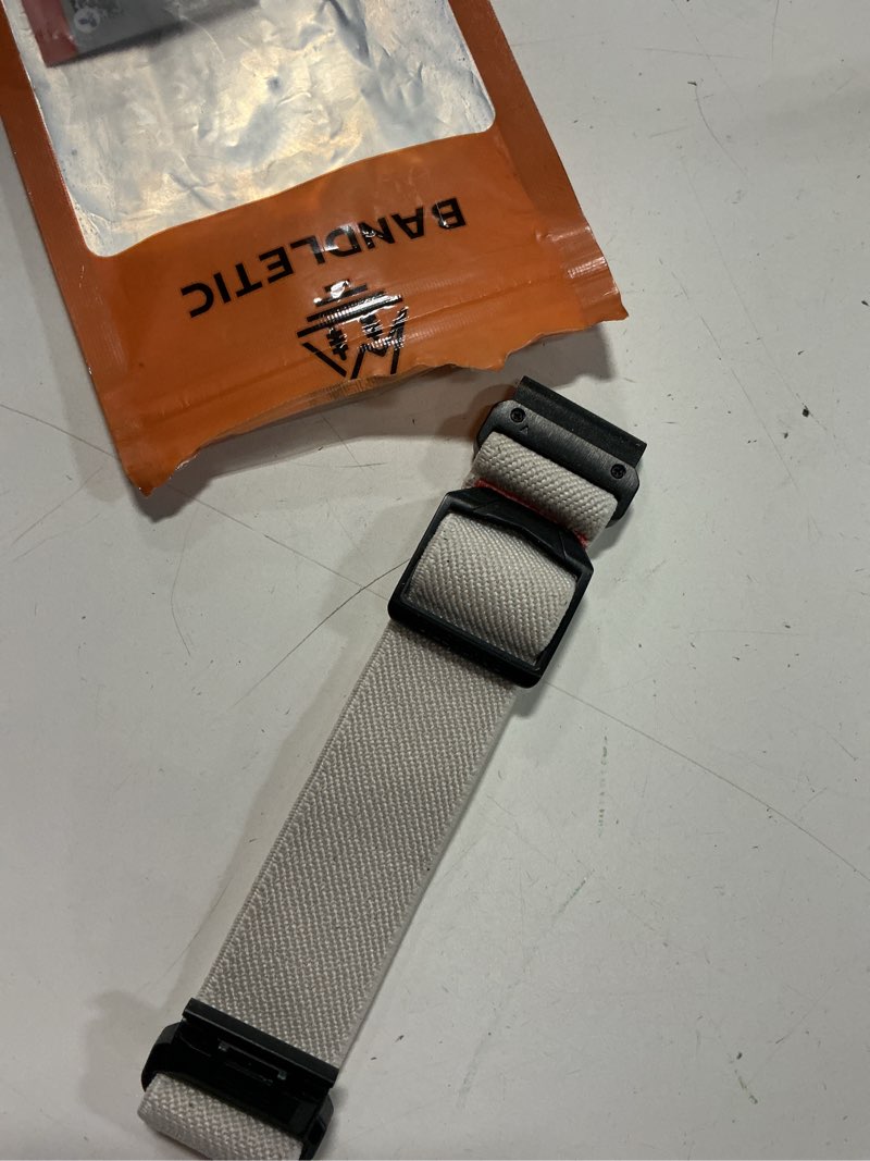 Condition photo showing New/Like New for bandletic compatible with garmin instinct watch band, stretchy nylon sport 22mm quick fit strap for fenix e/8 47mm/7/6/5/forerunner 965/955/epix 2/approach s70 47mm/tactix & quatix 8-47mm/descent g2 starlight