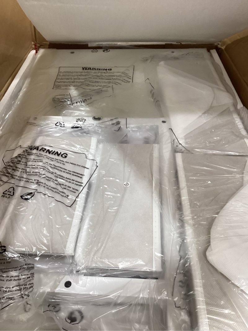 Condition photo showing New/Like New for White Makeup Vanity Desk with Mirror and Lights, Vanity Set with Chair, Make Up Dresser Table with Drawers and Power Outlet for Girls Bedroom Small Space White 31"