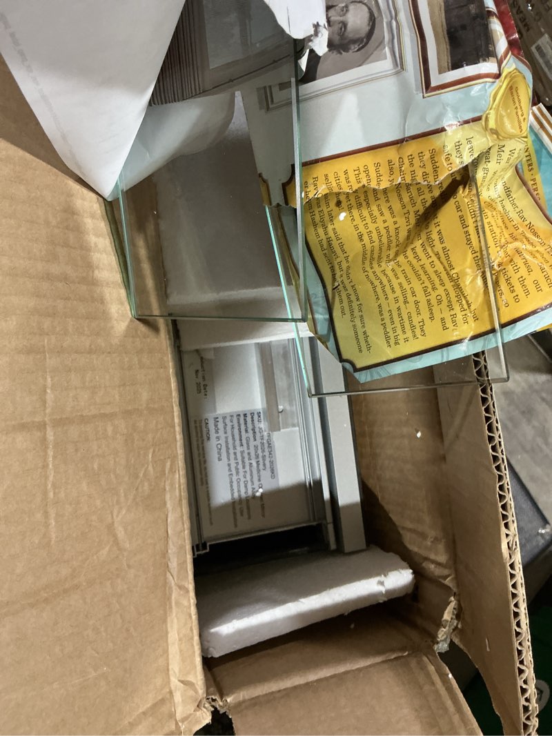 Condition photo showing Good Condition for habiubiu 20 x 26 inch medicine cabinet mirror,bathroom mirror cabinet with adjustable shelves, aluminum silver medicine cabinets for bathroom,recessed or wall mounted medicine cabinets 20 x 26 inches (without lights)
