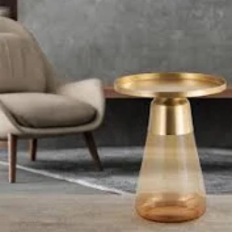 Yasar Blown Glass End Table