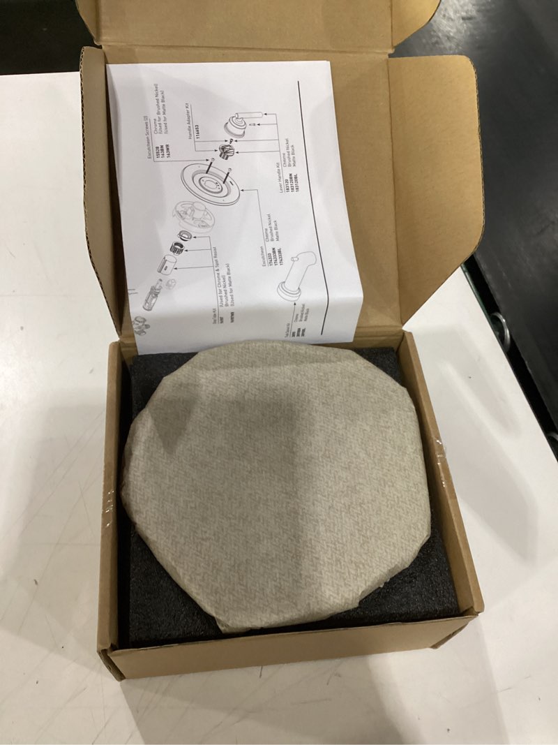 Condition photo showing Good Condition for Blulu Shower Trim Kit Replacement for T2901BL Valve Trim Kit Compatible with Moen Posi-Temp Shower Valve 2510 Matte Black Lever Handle Easy to Install