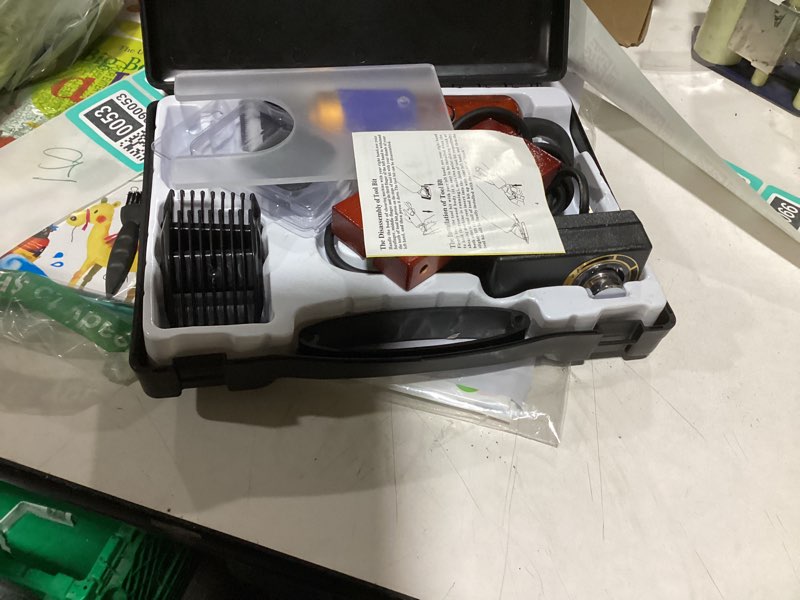 Condition photo showing Good Condition for carpet trimmer with shearing guide, rug tufting carver clippers, rug shears carpet carving tool electric speed adjustable low noise for clean handmade rug keep tufted rug surface uniform, 200w