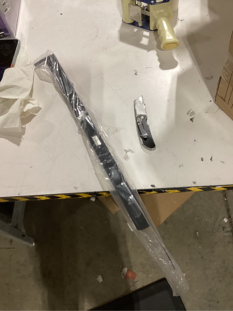 Condition photo showing As Is for Stove Gap Covers, 25.6" Long & 0.4" Wide Stove Counter Side Gap Guards, Oven Gap Filler with Aluminum, Heat Resistant and Easy to Clean, Range Trim Kit, Left and Right 2 PCS(Black) 25.6 Black