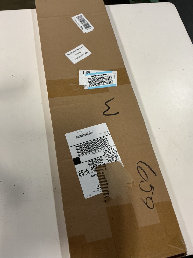 Condition photo showing Good Condition for docik 2 pack door kick plate, 8 x 34 inch, 5052 aluminum, 17 ga thickness, matte black, decorative metal door plates for bottom of interior and exterior doors 8 x 34 inch matte black